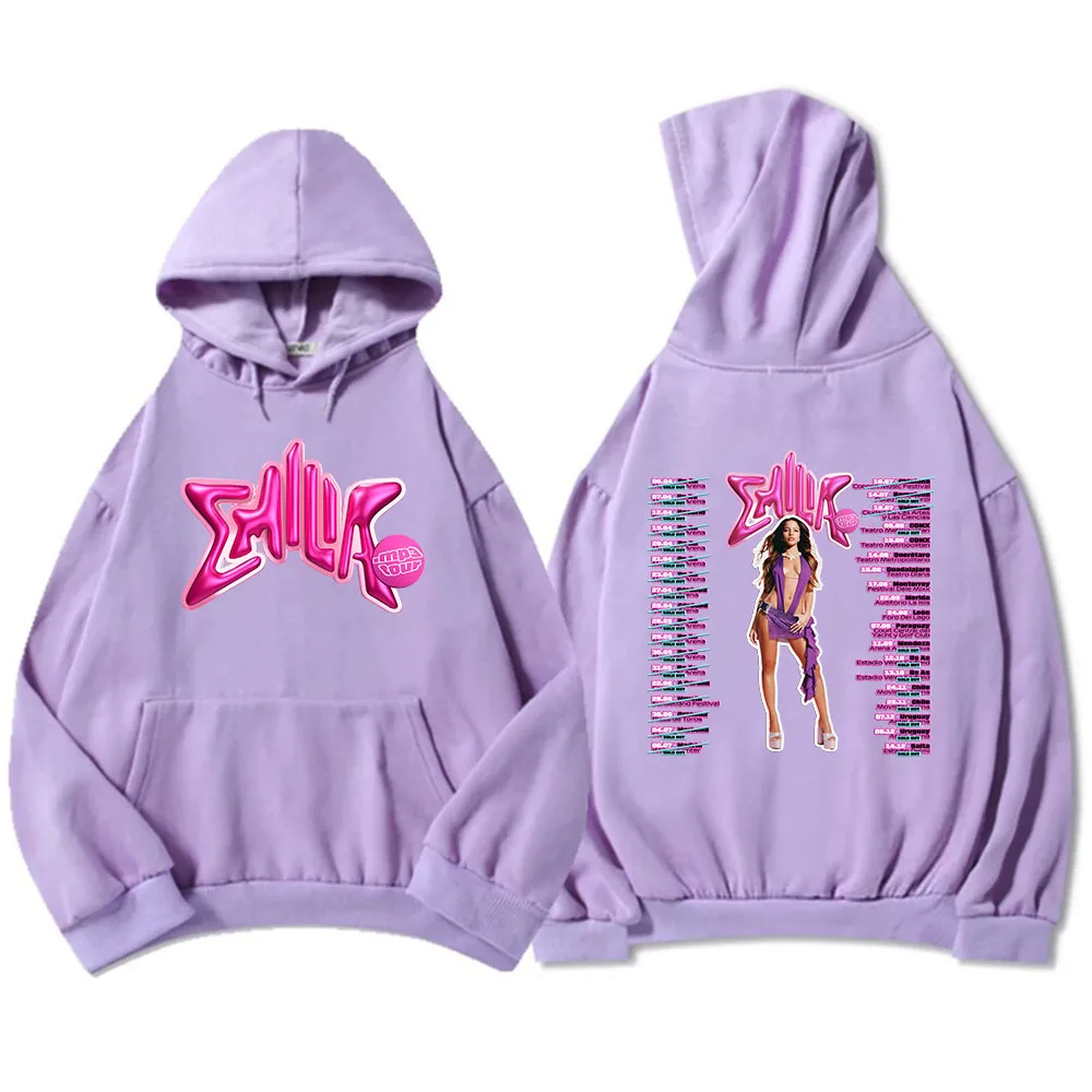 Color: Blue, Size: XS - Emilia Mernes MP3 Hoodies Winter Long Sleeve Hooded Pullovers Men Clothes Fleece Pocket Singer Graphic Sweatshirts Print Hoody