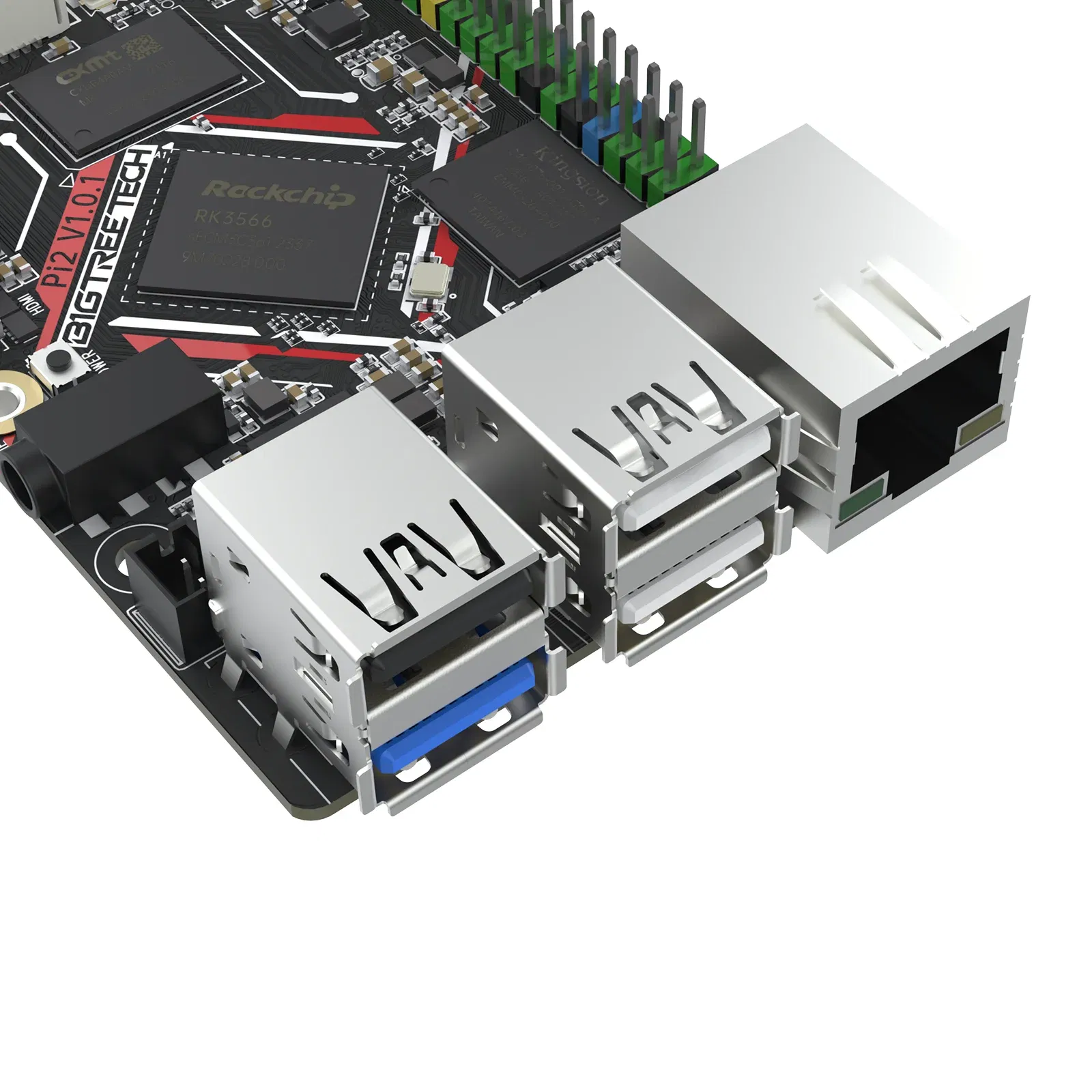Color: Silver - BIGTREETECH BTT Pi 2 CB2 Control Board RK3566 2GB LPDDR4 32GB eMMC CSI DSI Interface For Klipper VS Raspberry PI Octopus Pro