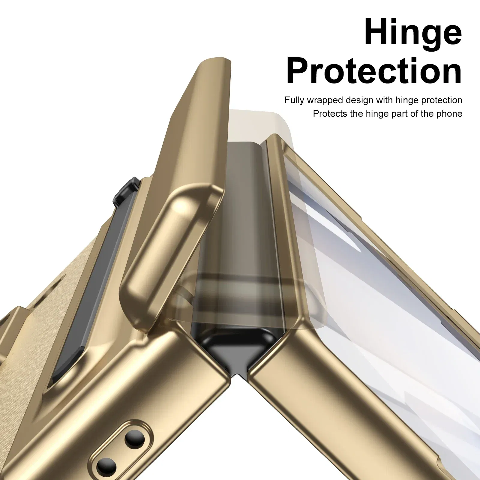 Color: green, Material: aluminum - With Touch Pen For Samsung Galaxy Z Fold 6 Slim 5 W25 5 4 3 Case Leather Plating Hinge 360 Full Screen Protector Folding Cover