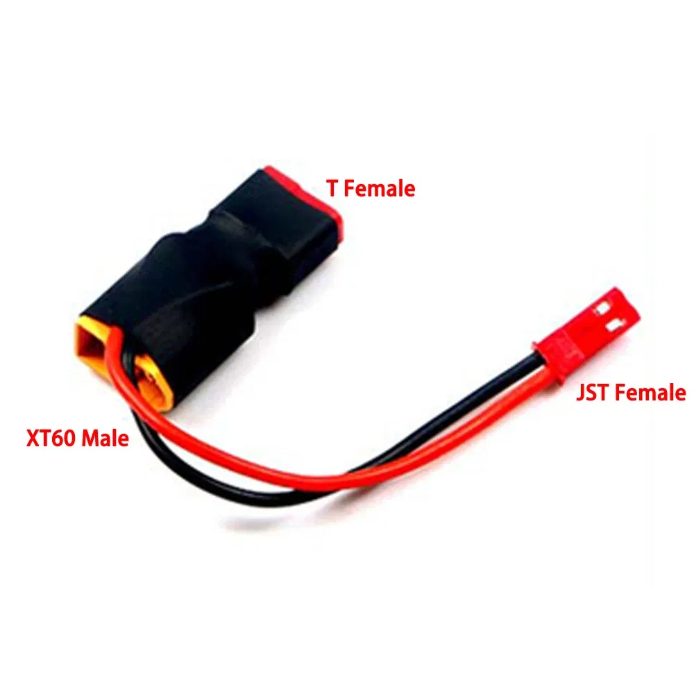 Color: Dark Grey - 1pcs XT60 XT T plug Female to Male JST Male / Female Adapter For RC Helicopter Quadcopter LiPo Battery Plug Connector
