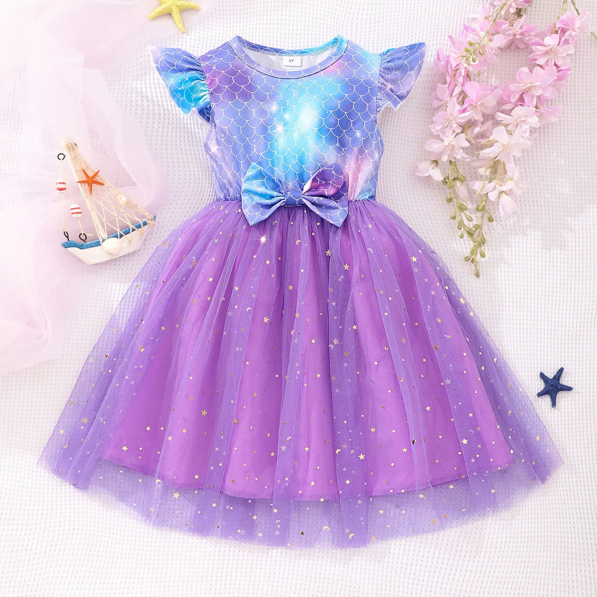 Color: Silver, Size: One Size, Ships From: CHINA, Height: 164 - KPop Demon Hunter Christmas Princess Dress Girl Fashion Casual Autumn Butterfly Dress Wedding Birthday Party Dress Gift Clothes