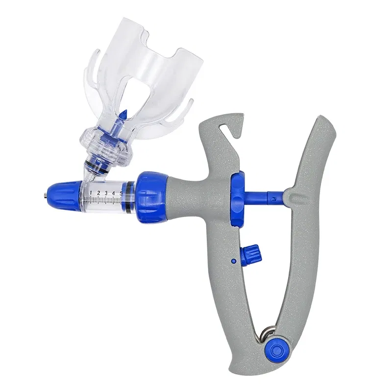 Color: green - 1-10ml Automatic Veterinary Continuous Syringe Animal Injection Adjustable Vaccine for Livestock Pig Cattle Sheep Chicken