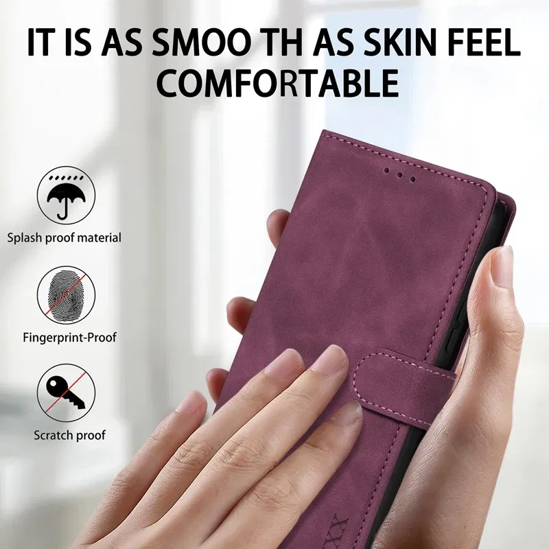 Color: SKY BLUE, Bundle: Case & Strap, Material: aluminum - Wallet Card Slot Holder Magnetic Flip Leather Case For Samsung Galaxy S23 Ultra S22 Plus S21 FE S20 A12 A13 A14 A34 A52 A53 A54