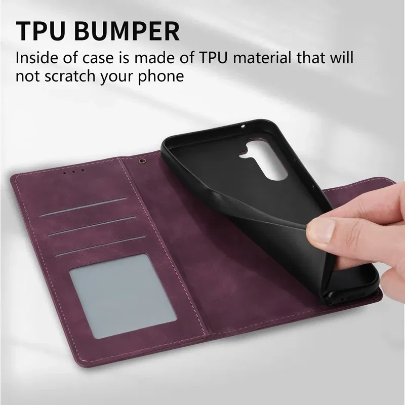 Color: SKY BLUE, Bundle: Case & Strap, Material: aluminum - Wallet Card Slot Holder Magnetic Flip Leather Case For Samsung Galaxy S23 Ultra S22 Plus S21 FE S20 A12 A13 A14 A34 A52 A53 A54