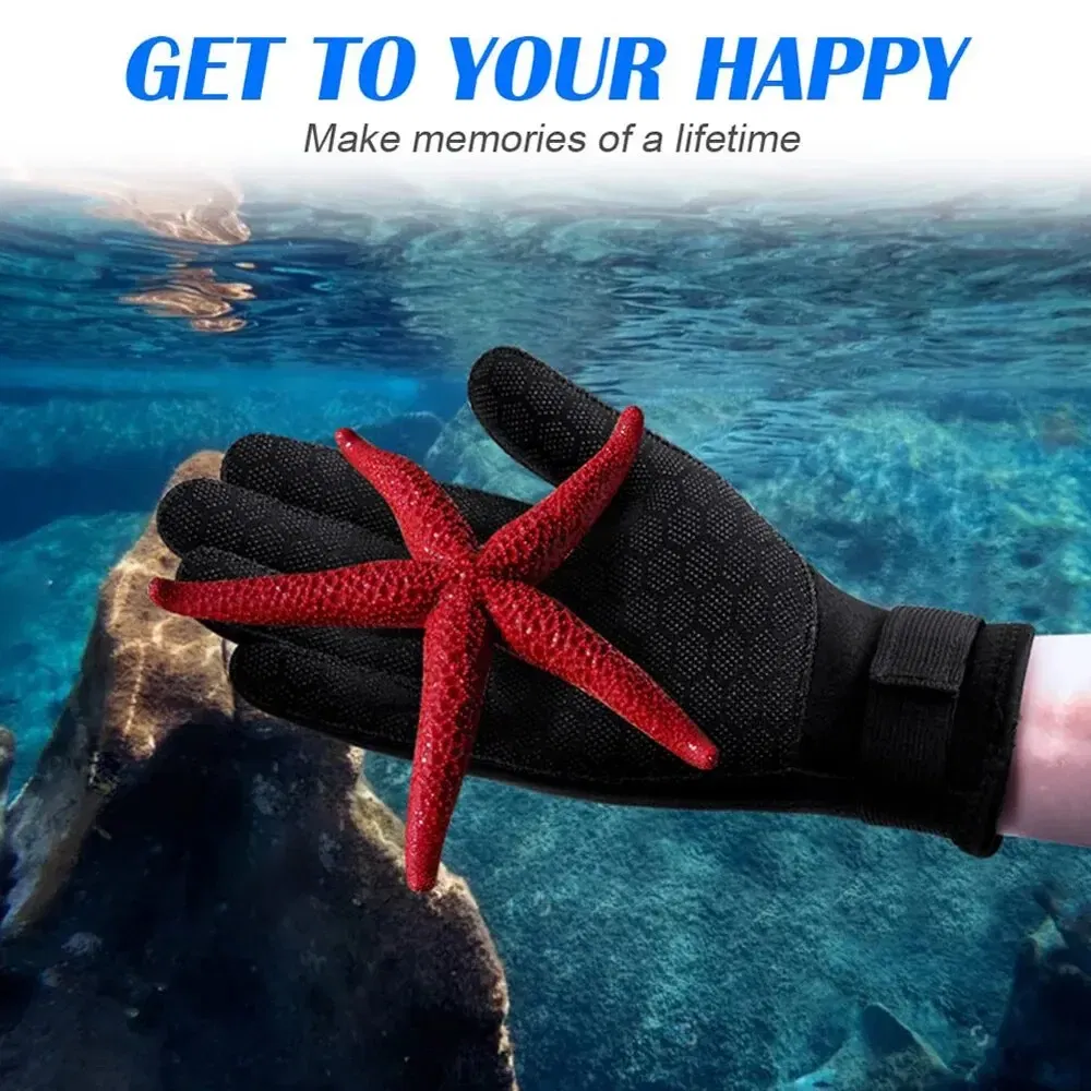 Size: XL - 3mm Wetsuit Gloves Thermal Anti Slip Neoprene Scuba Diving Gloves Surfing Gloves For Spearfishing Swimming Rafting Kayaking