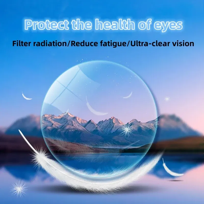 Lenses Color: green, Lens Index: 1.61 - FIRADA 1.56 1.61 1.67 1.74 HMC Anti-reflection Anti-scratch Aspherical Progressive Multi-focus Optical Prescription Glasses Lens