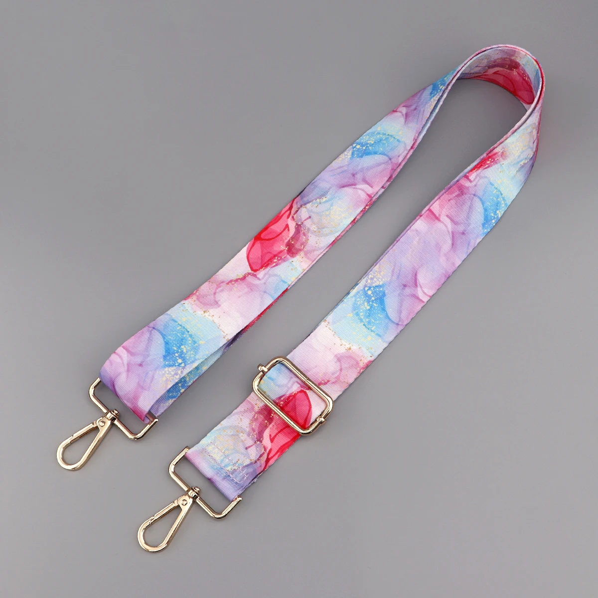 Color: Light Gold - Marbling Adjustable Strap Crossbody Shoulder Wide Bag Strap Bag DIY Women Shoulder Bag Handles Strap Adjustable Hanger Parts