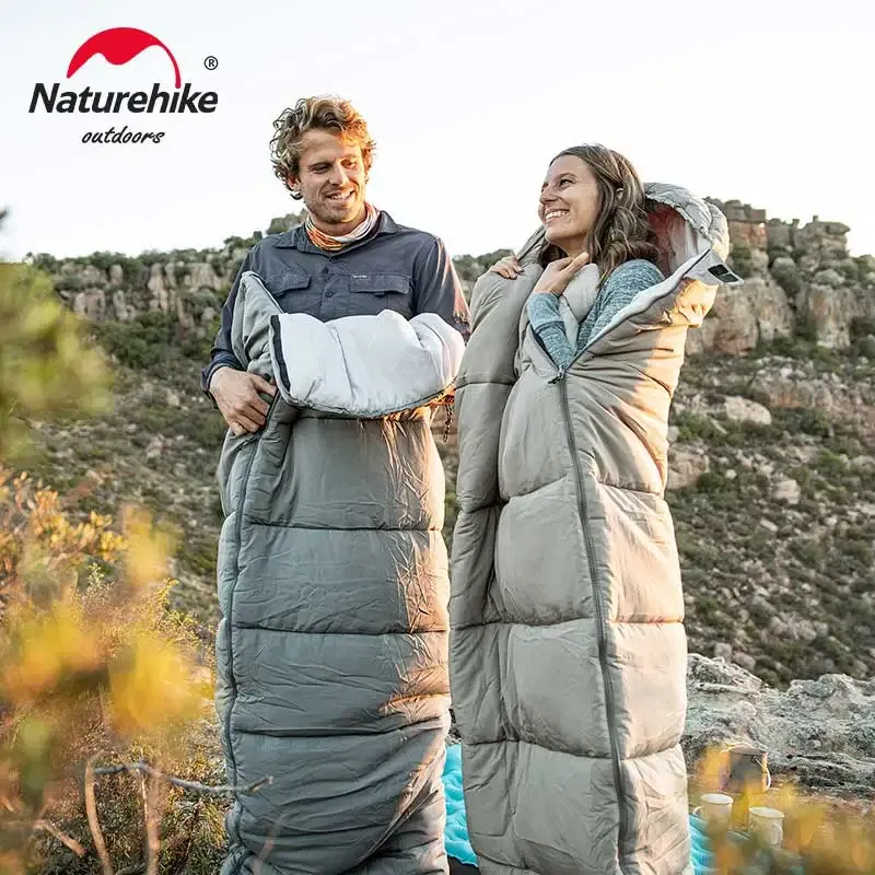 Color: Chocolate, Ships From: CN - Naturehike Sleeping Bag M180 Lightweight Sleeping Bag M300 Double Camping Sleeping Bag M400 Machine Washable Winter Sleeping Bag