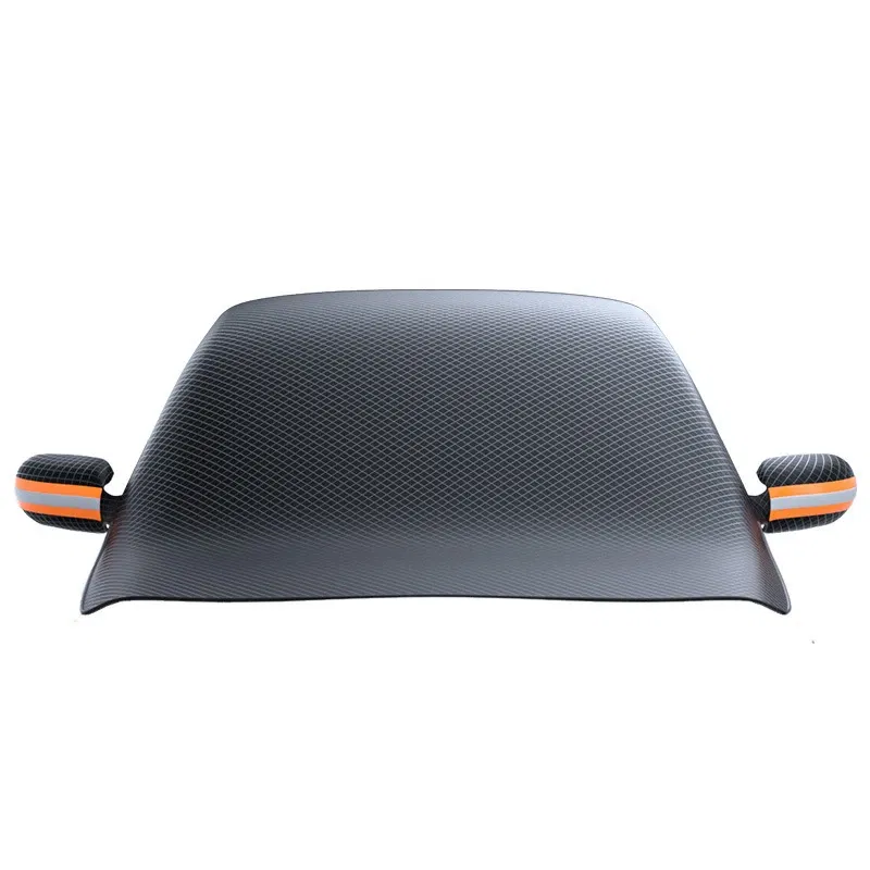 Color Name: WHITE - Magnetic Car Snow Cover Car Front Windscreen Cover Exterior Sunshade Snow Protection Snow Shield Half-Cover Windshield Cover