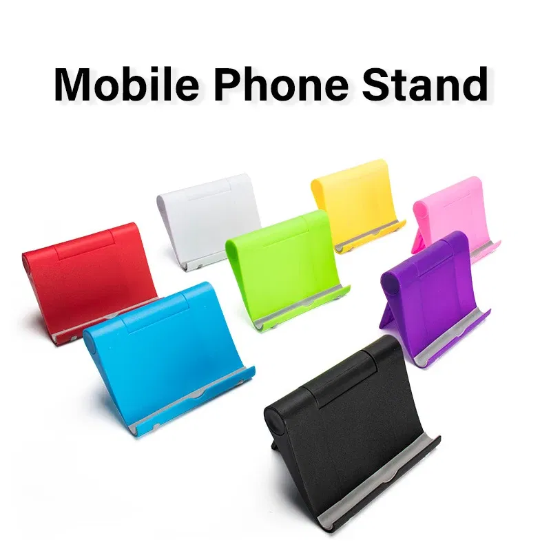 Color: Red - Mobile Phone Holder Flexible Adjustable Cell Phone Clip Holder Home Bed Desktop Mount Bracket Smartphone Stand for IPhone Xiaomi