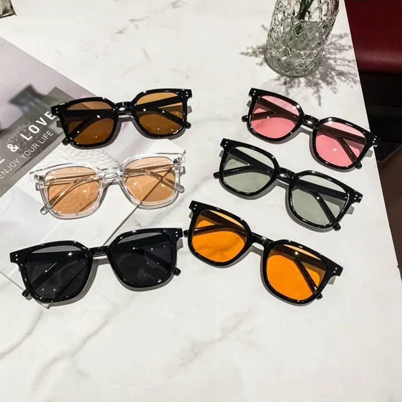 Lenses Color: PURPLE, Ships From: CN, Frame Color: MULTI - High-Quality Square Men Women Sunglasses Fashion New Meter Nail Hip Hop Sun Glasses Retro Sunglasses for female male