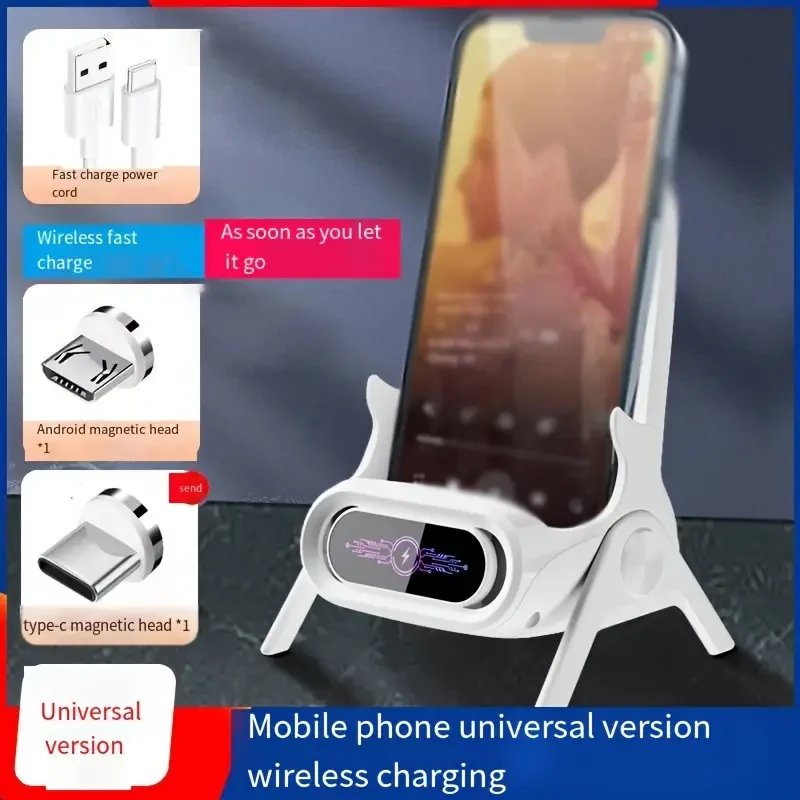 Universal Wireless Charger Stand  Fast Charging & Auto-Sensing
