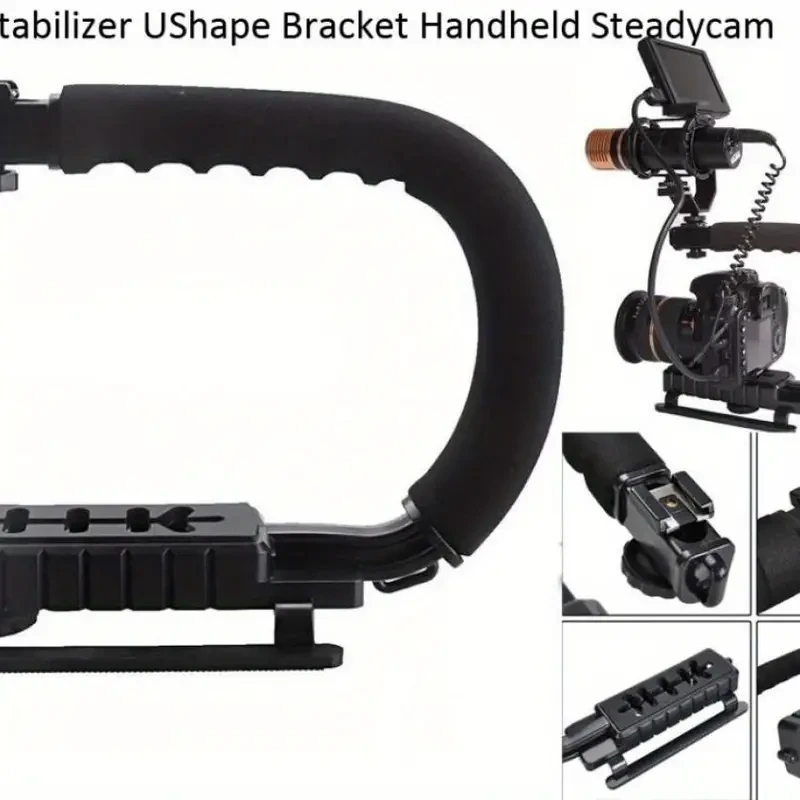 Video DV U-Shape Handheld Stabilizer Grip  DSLR Ready
