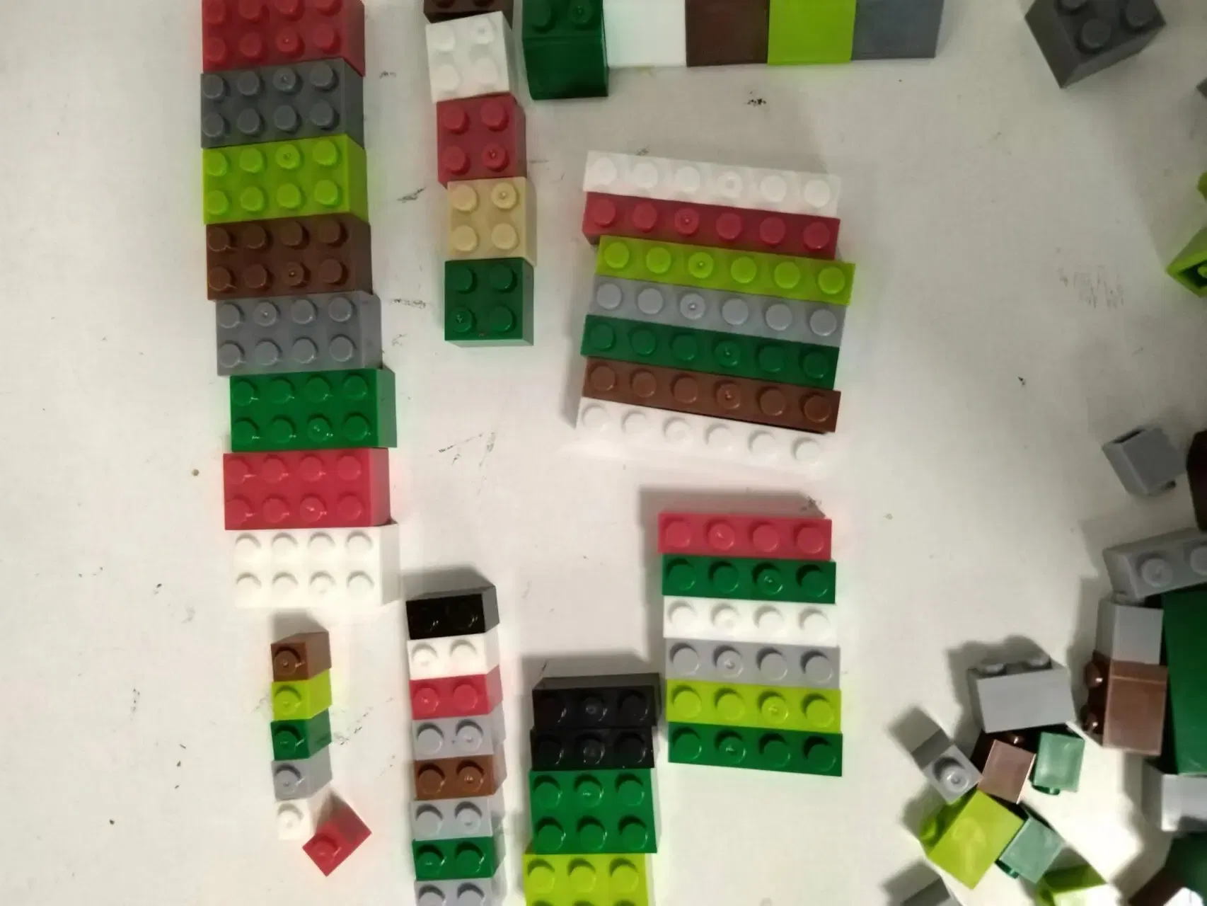 Color: Multicolor - Bulk Building Blocks Large bricks 17 Single colour 260g Free assembly Compatible LEGO Children's educational creative toys DIY