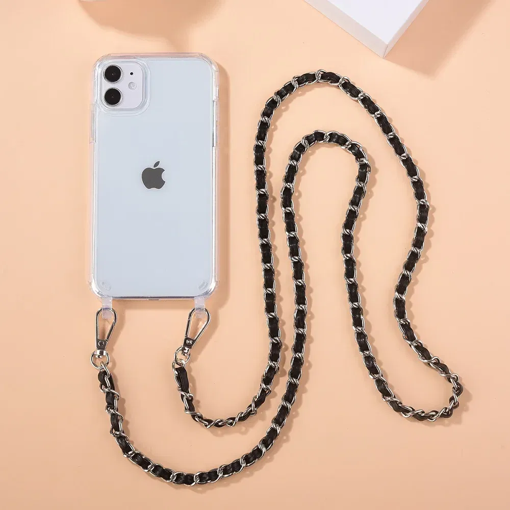 Color: Maroon, Bundle: Case & Strap, Material: nylon - Crossbody Lanyard Necklace Pearl Bracelet Phone Case with Chain for Iphone 13 12 14 Pro Max 15 X XS 6S 7 8 Plus Cover with Strap