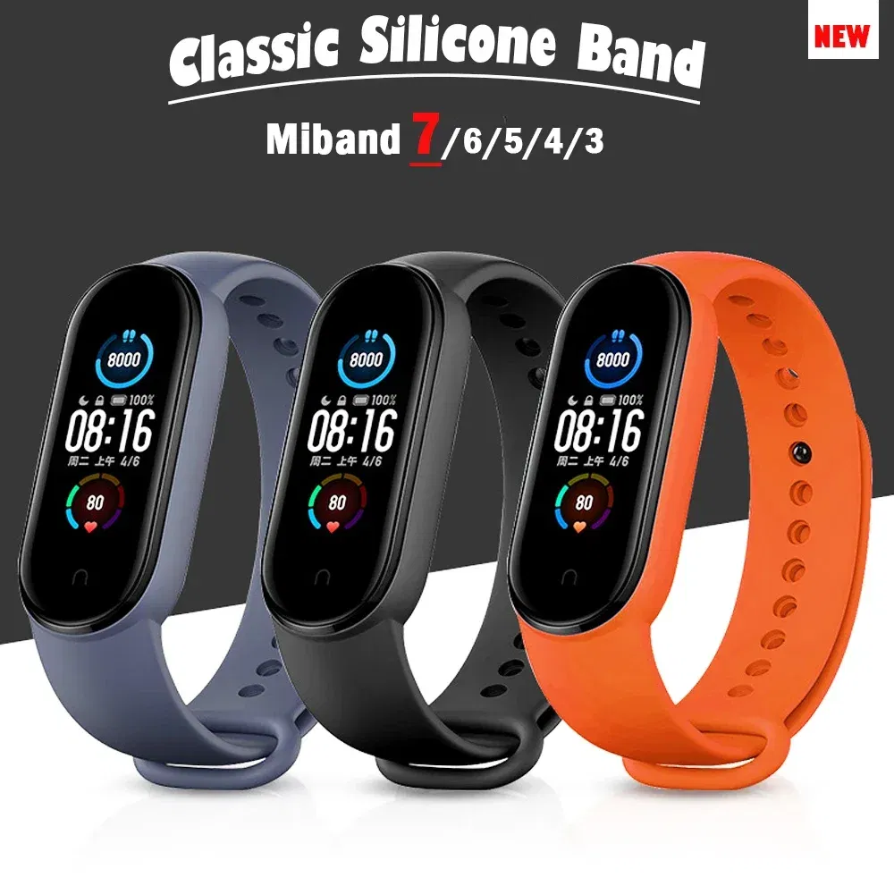 Band Color: MULTICOLOR, Band Width: 18mm, Ships From: CHINA - Silicone Watch Strap For Xiaomi Mi Band 7 6 5 4 3 Wristband Bracelet Wrist Straps MiBand 3/4 band5 band6 Smartwatch Accessories