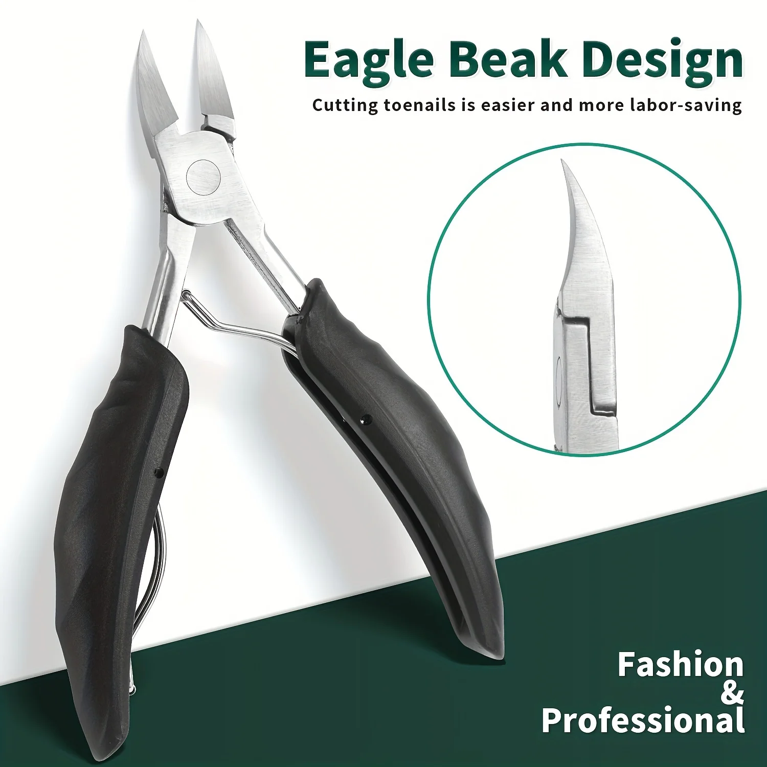 Color: black - 9/40 pcs Full Function Manicure Set, Stainless SteelNail Clippers Pedicure Kit, Toenail Clippers Kit