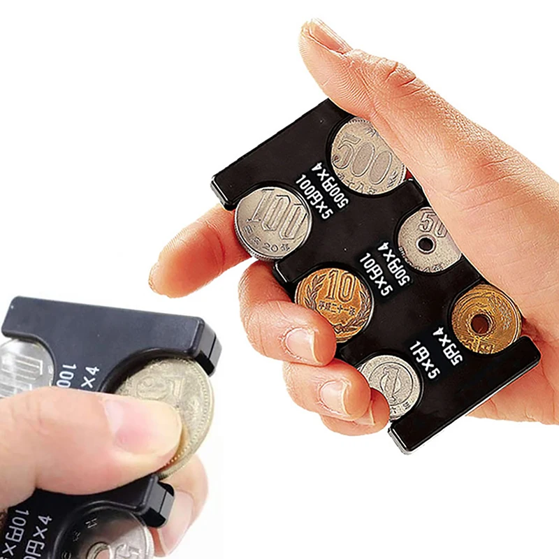 Color: SKY BLUE - 1PC Coin Case Japanese Coin Holder Case Coin Changer Letter Purse Wallet Holder Coin Box Plastic Coin Storage Box Coin Dispenser