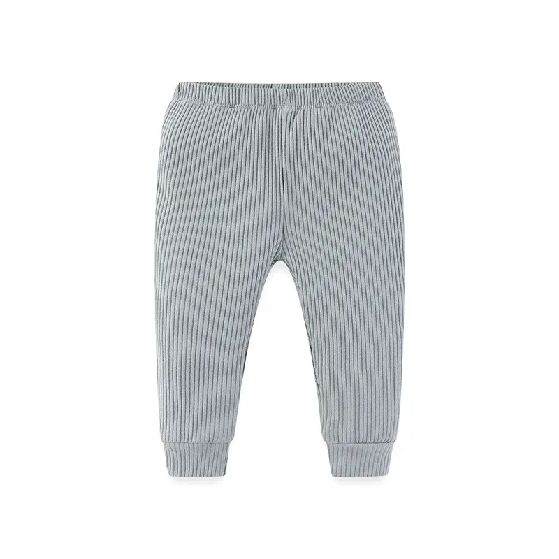 Color: Brown, Kid Size: 12M - Kiddiezoom 1 Pcs/Lot Fashion Unisex Solid Baby Boy Girl Pants 0-24Months Cotton Ribbed Soft Newborn Leggings