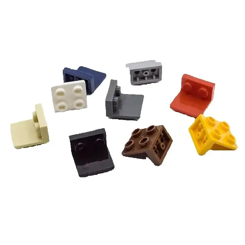 Color: black, Size: S - 10 pcs lot 99207 Bracket 1x2-2x2 Inverted Building Blocks Moc Accessories Compatible with Brick Toys Children