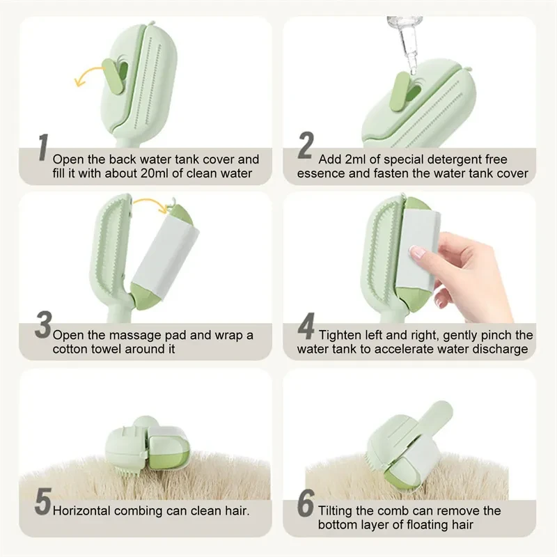 Self-Cleaning Massage Combs Floating Hair Removal Brush