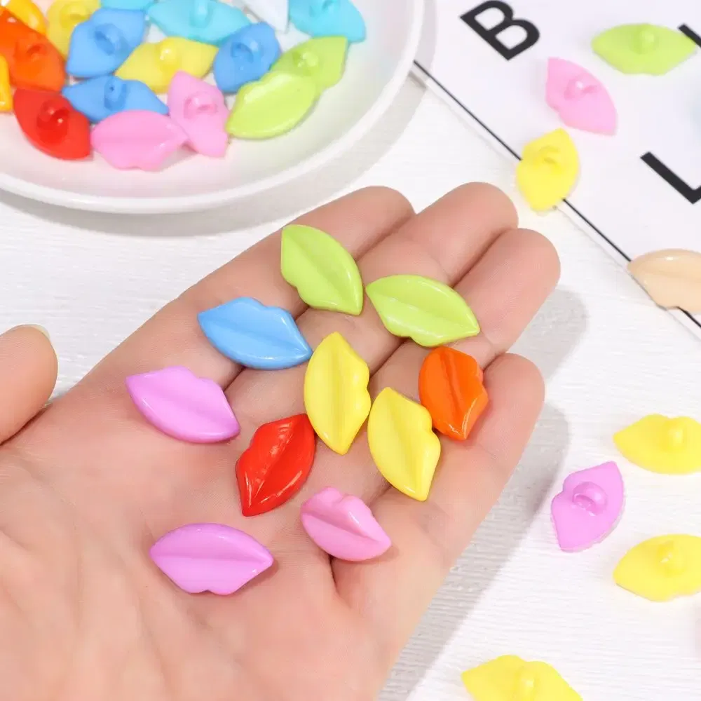Color: WHITE - 20pcs Plastic Doll Safety Mouth Dolls Toy DIY Stuffed Doll Making Accessories Snap Animal Scrapbooking Puppet Knitting Doll