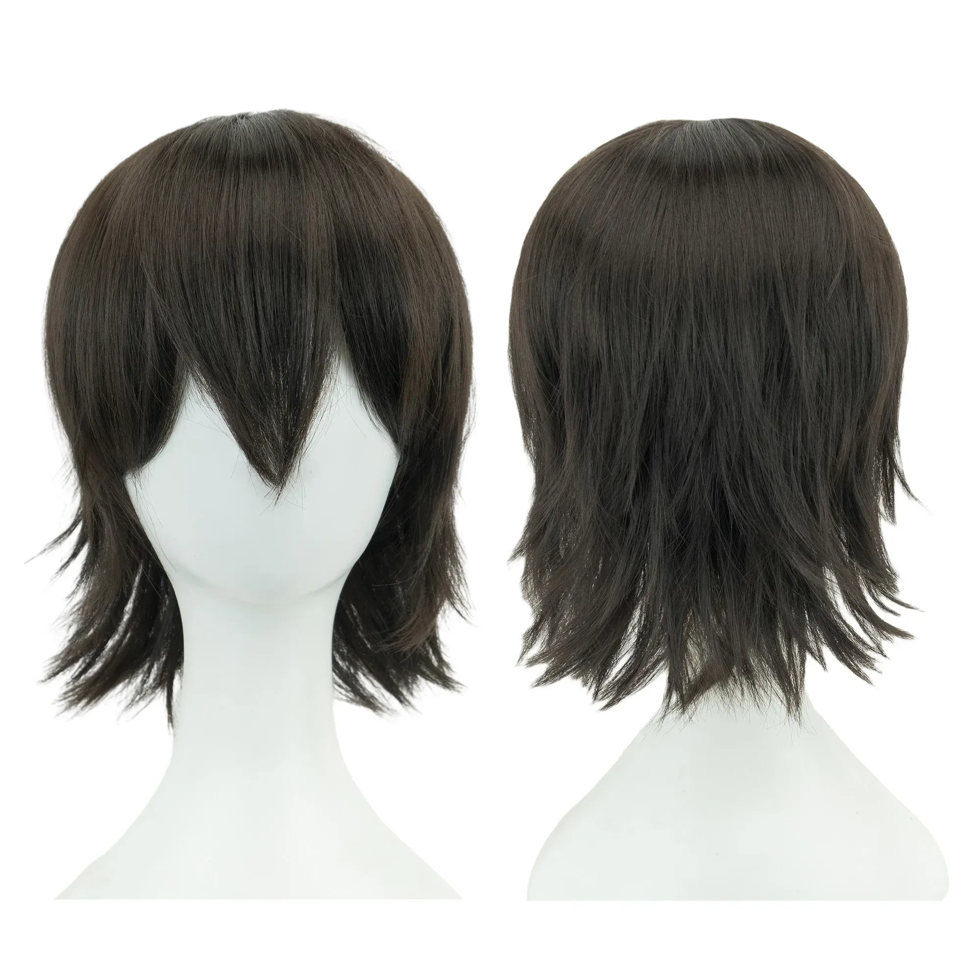 Color: #5, Stretched Length: 12INCHES - Synthetic Unisex 12 Inches Short Cosplay Hair Party BOB Wigs with Bangs Pink Blonde Orange Halloween Costume Lolita Wig