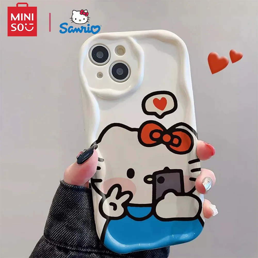 Color: Blue, Material: Microfiber - Miniso Sanrio Collaboration Hello Kitty Phone Case For  Samsung Galaxy S10 S20 S21 S22 S23 S24 FE Plus Ultra Note 20 Phone Case