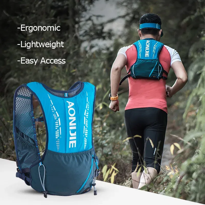 Color: Fuchsia - AONIJIE C9102S Ultra Vest 5L Hydration Backpack Pack Bag Soft Water Bladder Flask Set For Hiking Trail Running Marathon Race