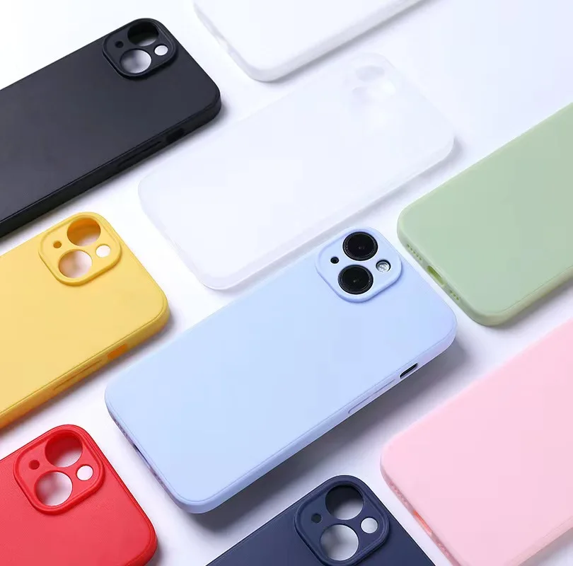 Color: pink, Material: aluminum - Luxury Silicone Phone Case for iPhone 11 12 13 14 15 Pro Max Mini Soft Candy Cover for iPhone XR XS Max 7 8 Plus SE 2020 Cases