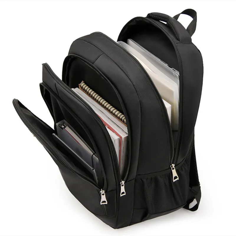 Color: black - New Backpack Fashion Lightweight Laptop Backpack Large Capacity Leisure Travel Backpack Universal Student backpack