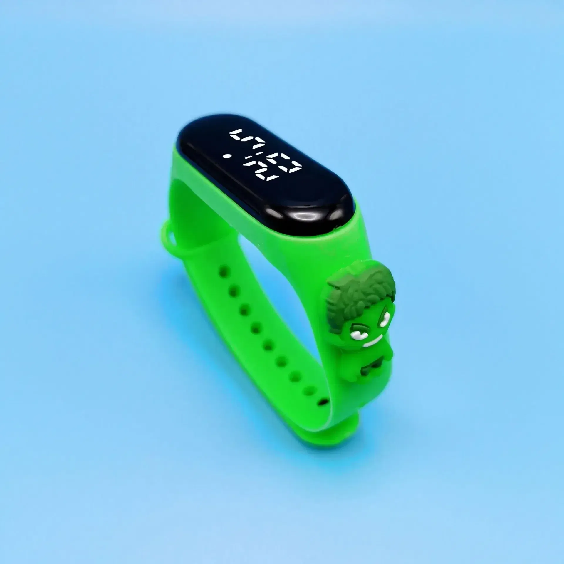 Color: Clear - Disney Stitch LED Waterproof Kids Digital Watch Spiderman Hulk Children Watch Sports Touch Electronic Kids Gifts