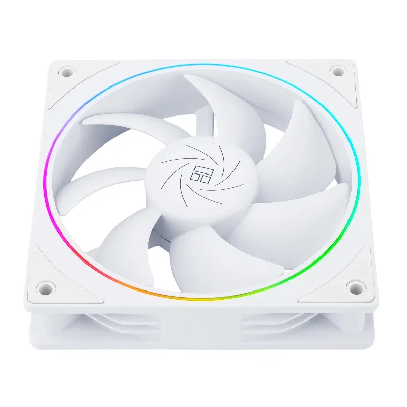 Color: GRAY, Blade Color: Other, RGB Support: A-RGB - Thermalright TL-S12R-W Case Fan 120mm HALO Reverse CPU Cooling Fan CPU Air Cooler TL-S12 5V 3PIN ARGB Aperture Chassis Fan