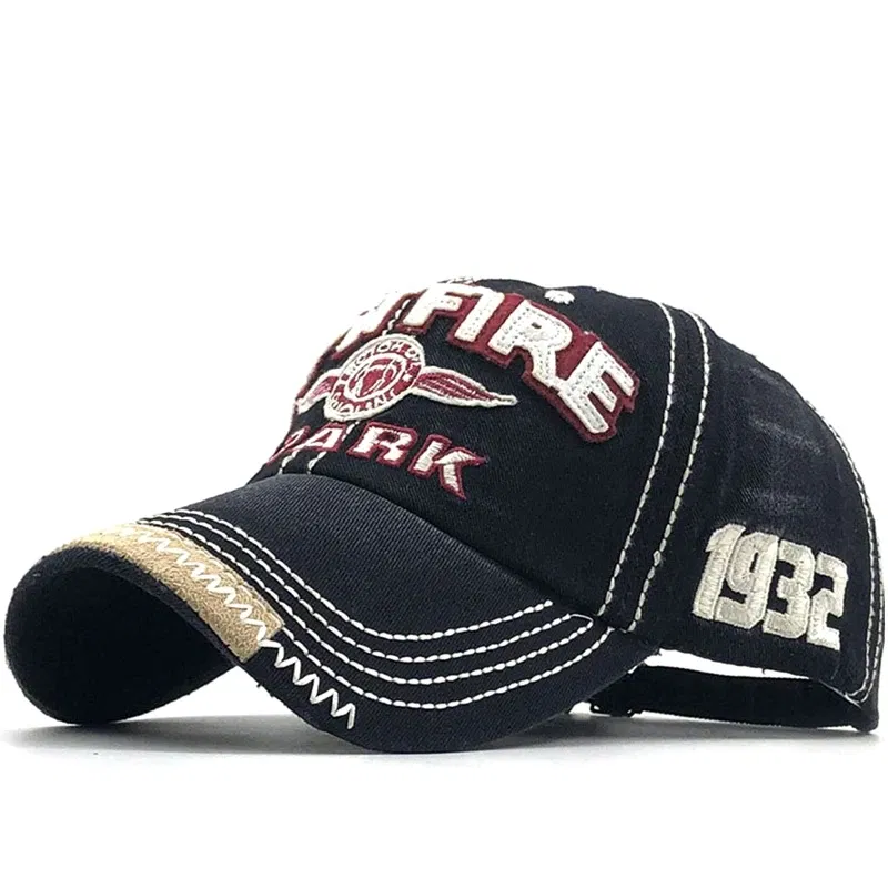 Color: Navy Blue, Size: Adjustable - Men Hip Hop Rock Snapback Hat School Jeans Letter Printed Embroidered Baseball Cap Dance Cowboy Summer Women Club Party Visors