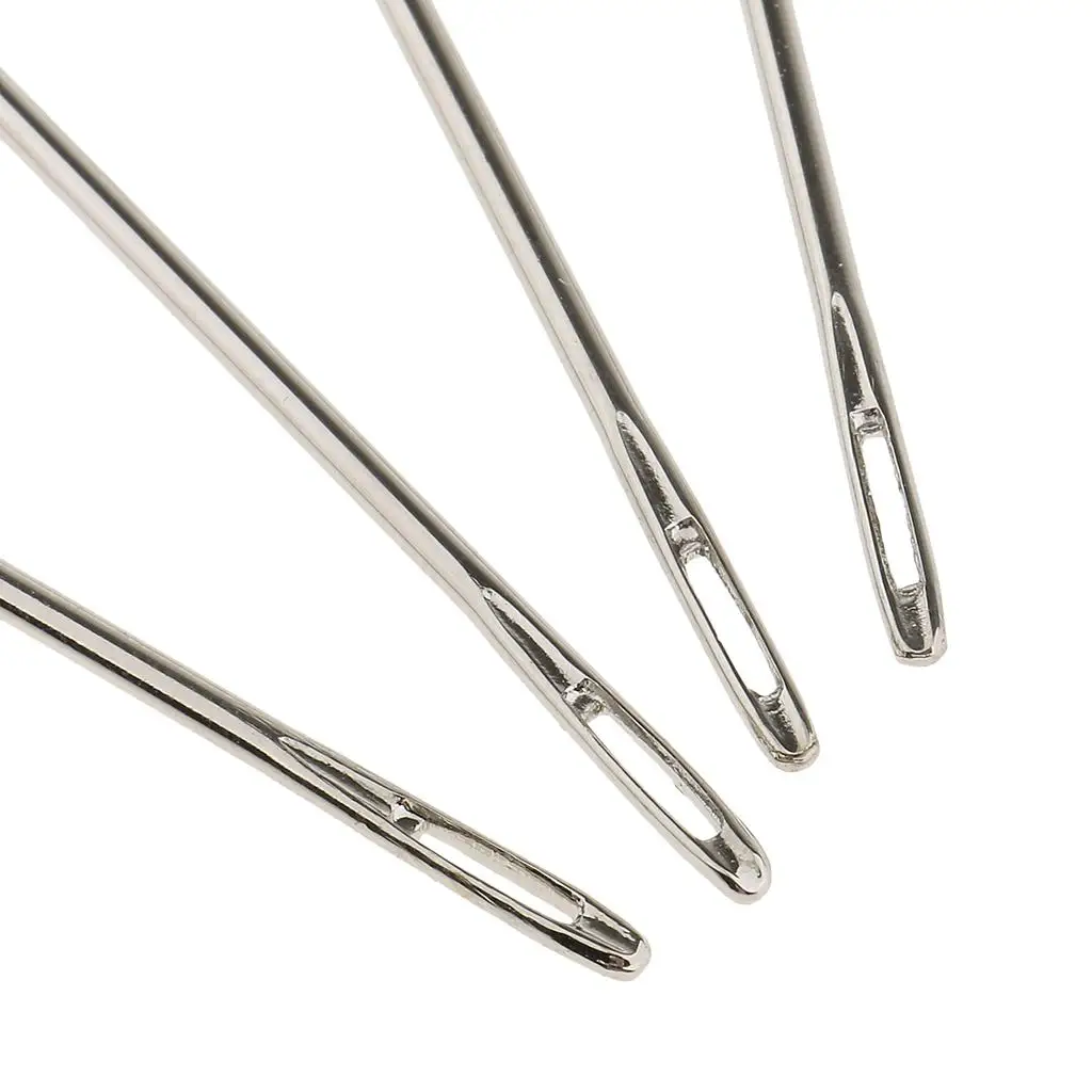 4 Assorted Sizes Long Hand Sewing Needles Kit for Embroidery Mending Craft Case Sewing Sacks DIY Crafts Supplies