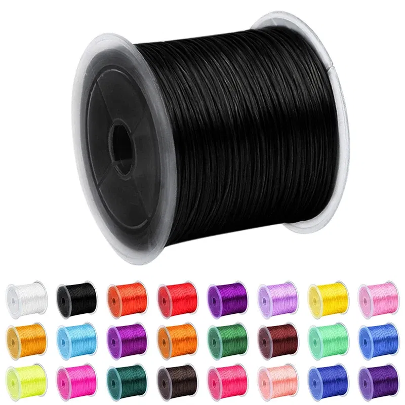 Color: multi, Size: S - DIY Fishing Lines Elastic Crystal Beading String Stretchable Thread For Bracelet Necklace Nylon Rubber Jewelry Making Supplies