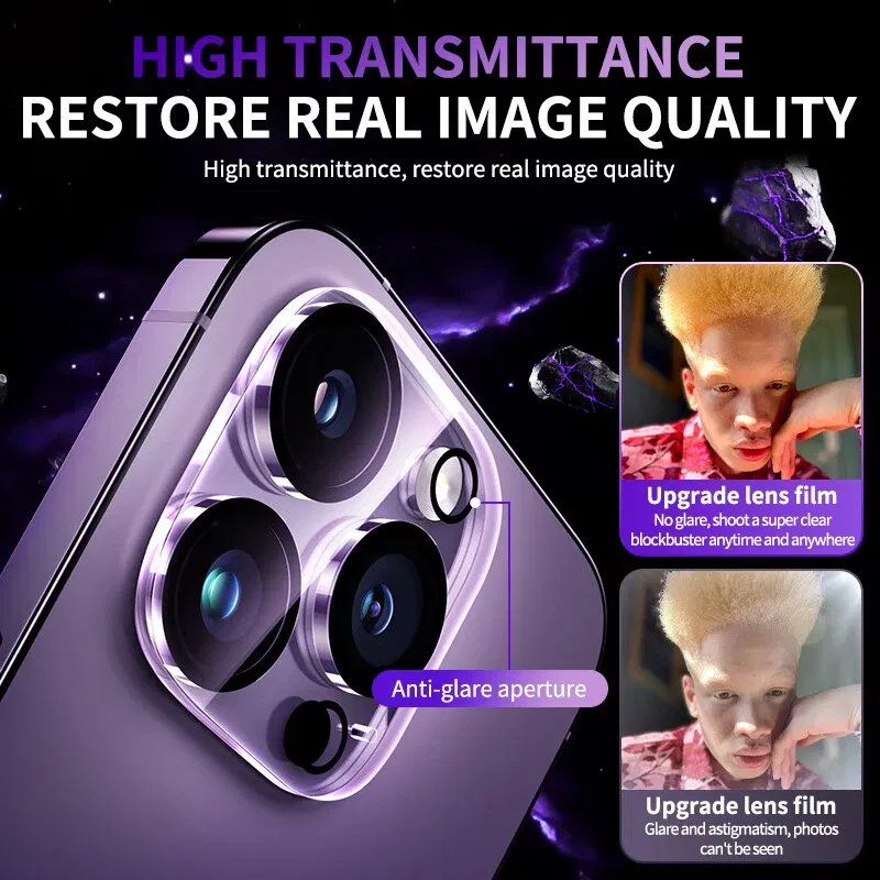 Color: Beige, Bundle: Bundle4 - 4PCS Full Cover Camera Lens Protector Glass for IPhone 11 12 13 14 15 Pro Max Mini for IPhone Xs Max XR X 14Plus Tempered Glass