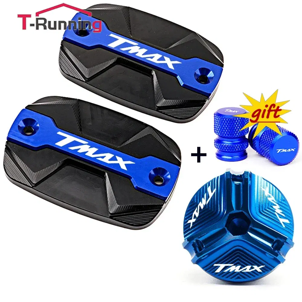 Color: Silver - For YAMAHA TMAX 530 500 560 TMax530 SX DX TECH MAX Accessories Motorcycle Brake Oil Fluid Cap Master Cylinder Reservoir Cover