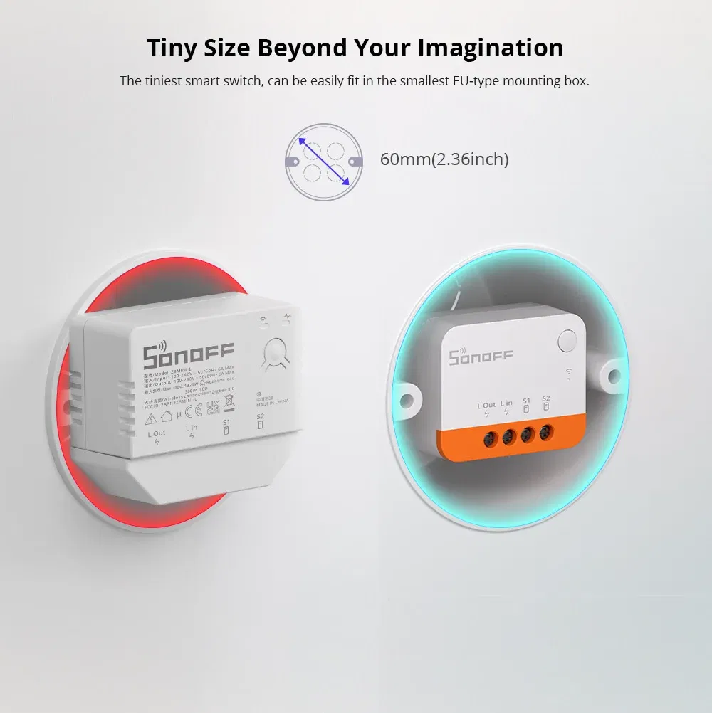 Bundle: Bundle3, Ships From: CHINA - SONOFF ZBMINI L2 Extreme ZigBee Smart Switch No Neutral Wire Required DIY Two-Way Control with Zigbee Hubs Bridge Alexa Google