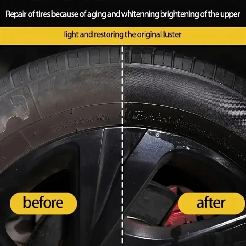 GKW Tire Black Wax Coating  Durable Shine & Restoration