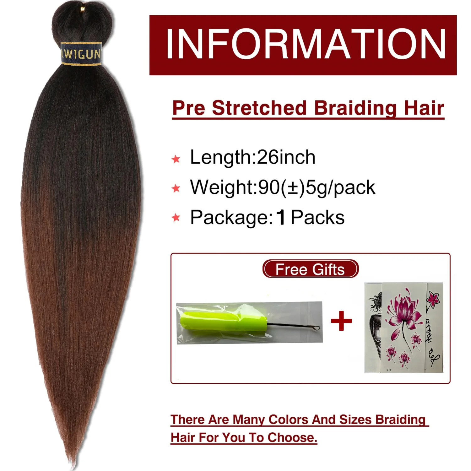 Color: T1B/Green, Stretched Length: 26inches, Bulk Buy: 3Pcs/Lot - Kanekalon 26inch Hot Water Set Pre Stretched Jumbo Braiding Hair Box Twist Braids Synthetic Hair Extensions For Women Soft Yaki
