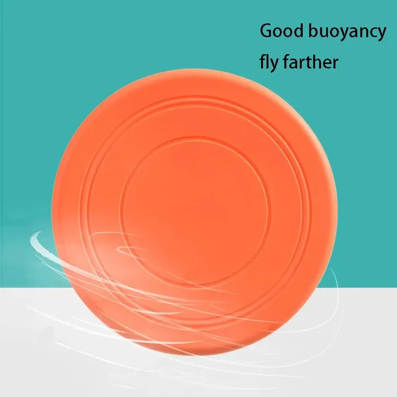 Color: PURPLE - Dog Flying Discs Silicone Flying Saucer Floating Bite Resistant Dog Interactive Game Toy Pet Training Supplies