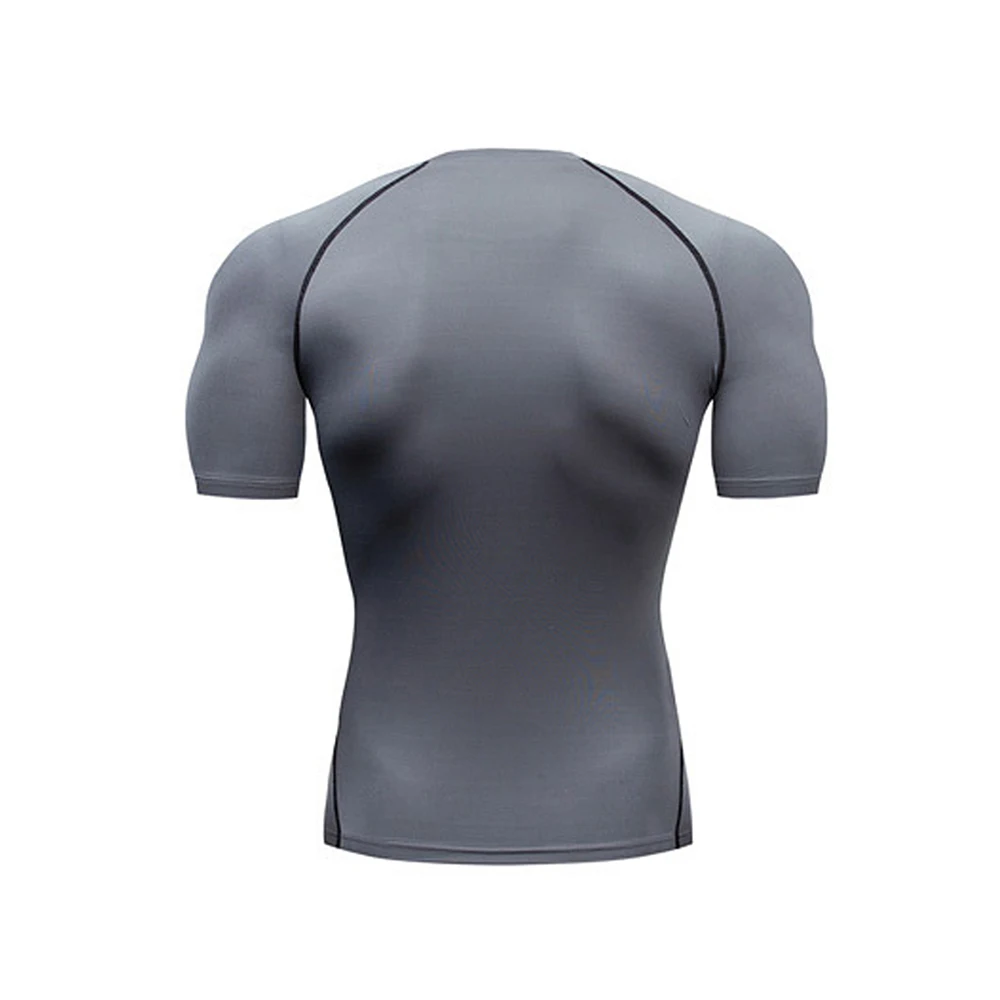 Color: black, Size: S - Men's Athletic Compression Shirts Athletic Quick Dry Breathable Rash Guard Athletic Tight Workout Tops Summer Men