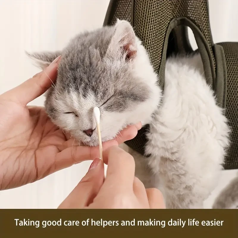 Cat Grooming Hammock, Adjustable Anti Scratch & Bite Nylon Pet Beauty Tool, For Nails Clipping