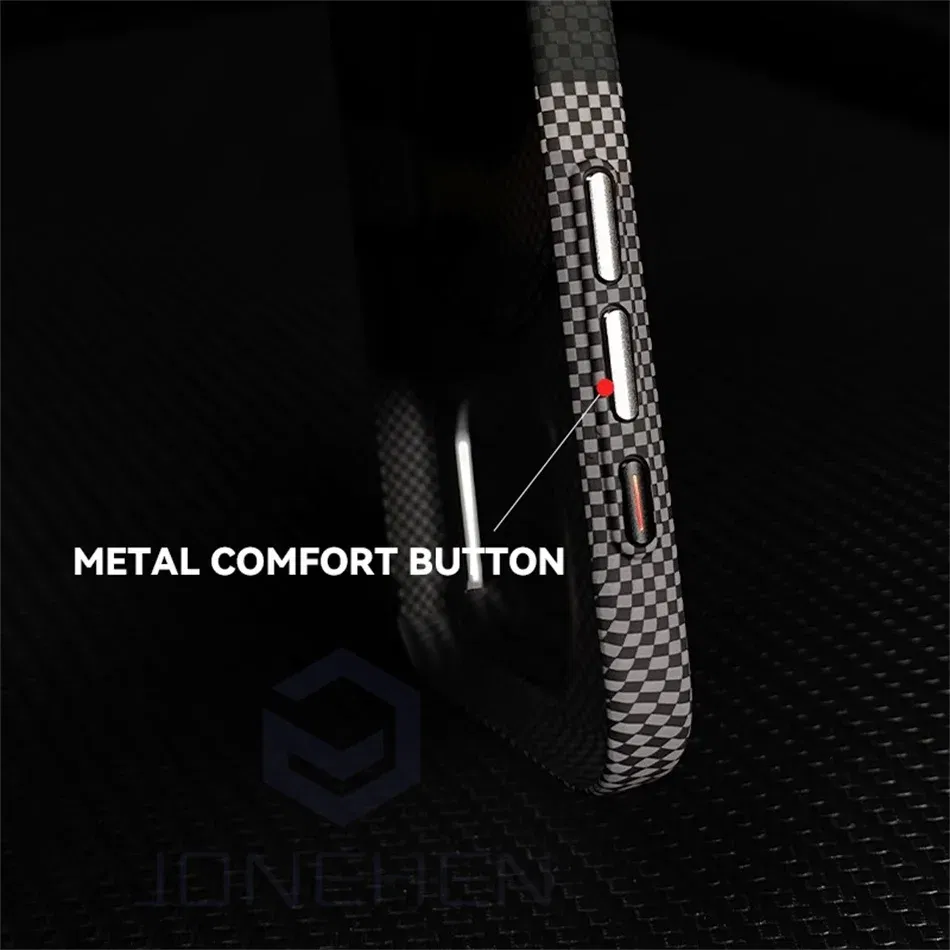 Color: Gold, Material: PU - Luxury Alloy Lens 3D Relief Peak Carbon Fibre Pattern Case For iPhone 13 14 15 16 Pro Max Slim Shockproof PC Cover For Magsafe