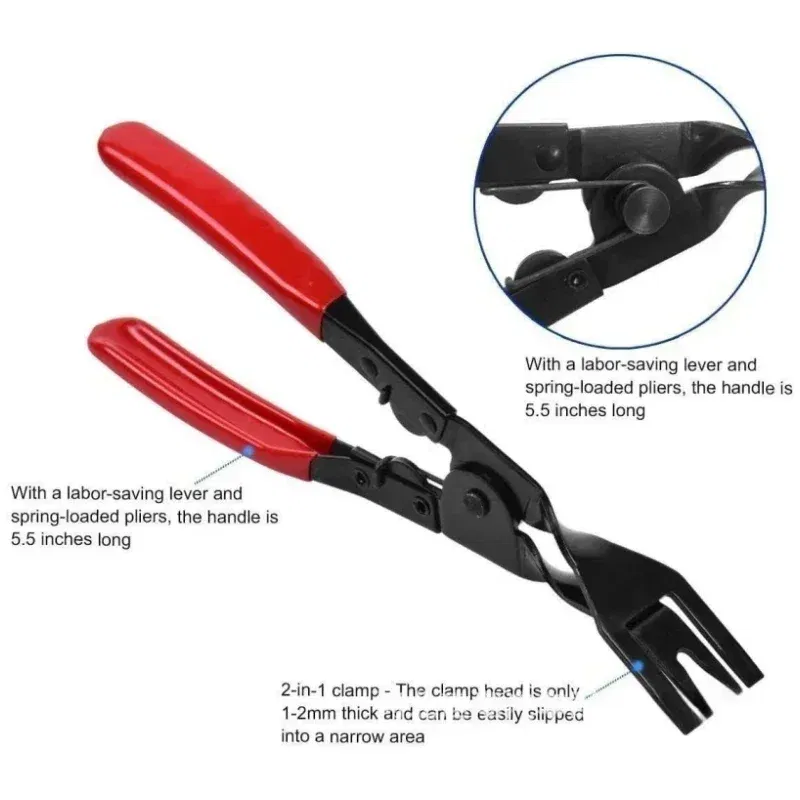 Color Name: Blue - Car Headlight Repair Installation Tool Trim Clip Removal Pliers Van Door Panel Fascia Dash Upholstery Remover Tool Dropshipping