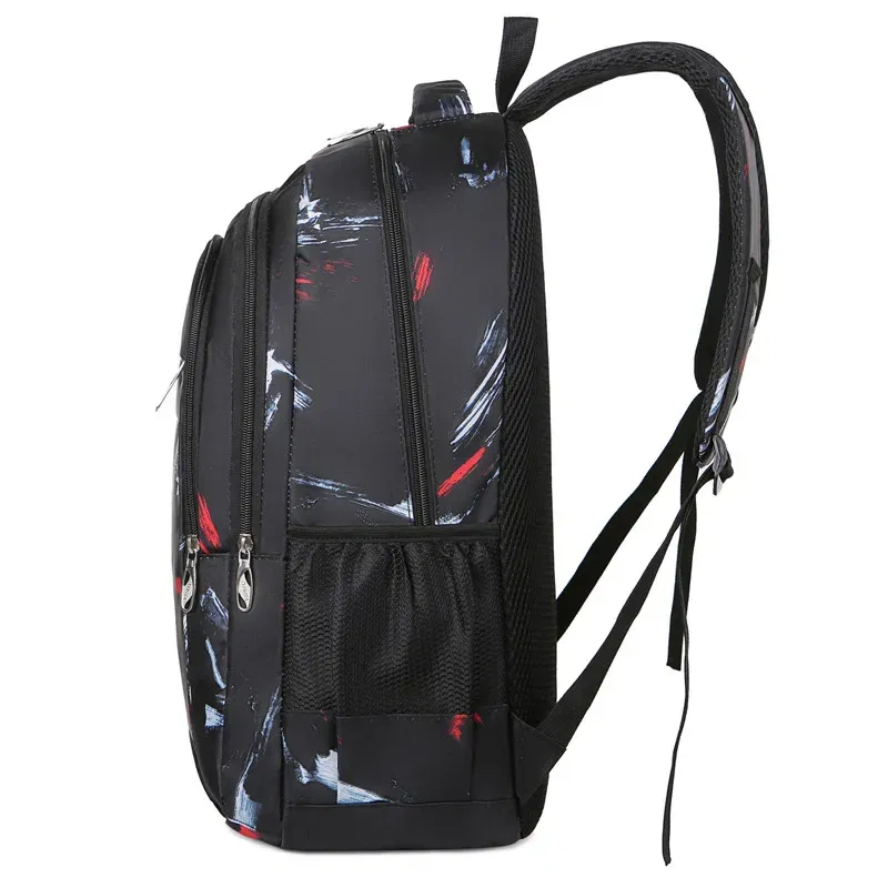 Color: black - New Backpack With Large Capacity Lightweight Pressure Relief Backpack Leisure Travel Student Backpack
