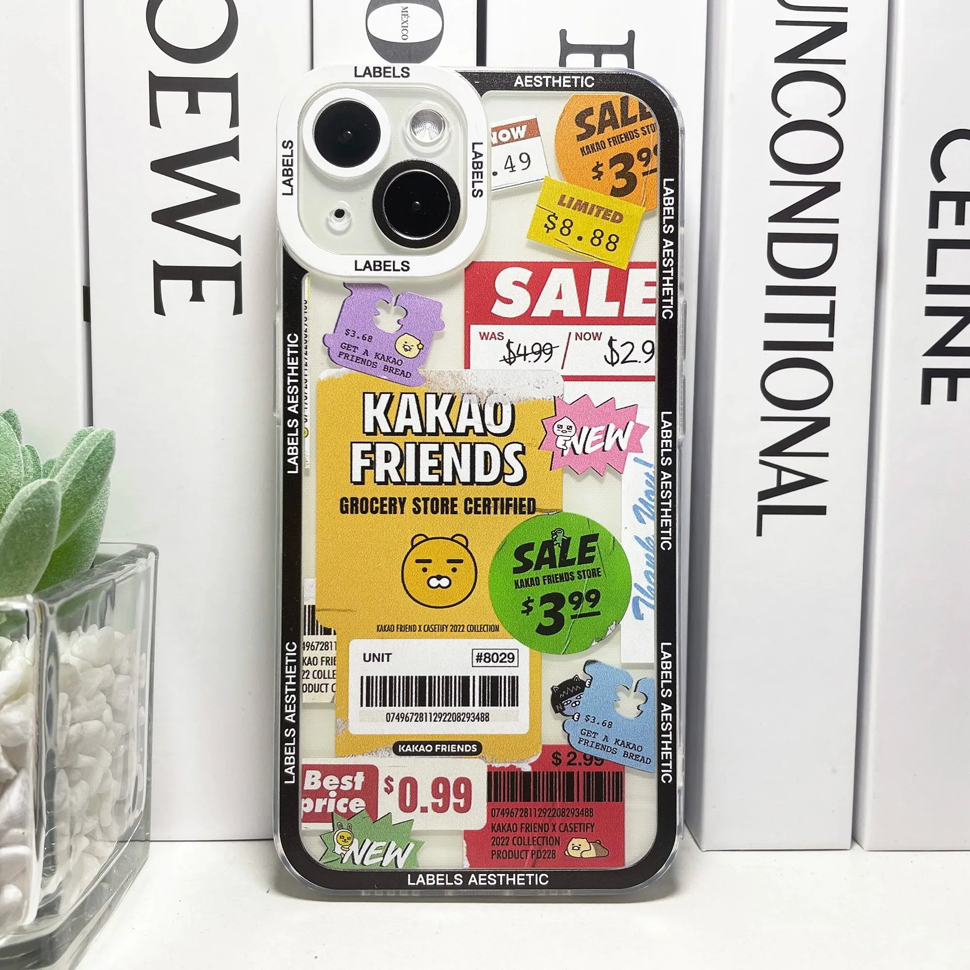 Color: SKY BLUE, Material: aluminum - Mix Labels Collage Stickers Aesthetic Phone Case For Samsung Galaxy S10 S20 S21 S22 S23 S24 FE Plus Ultra Note 20