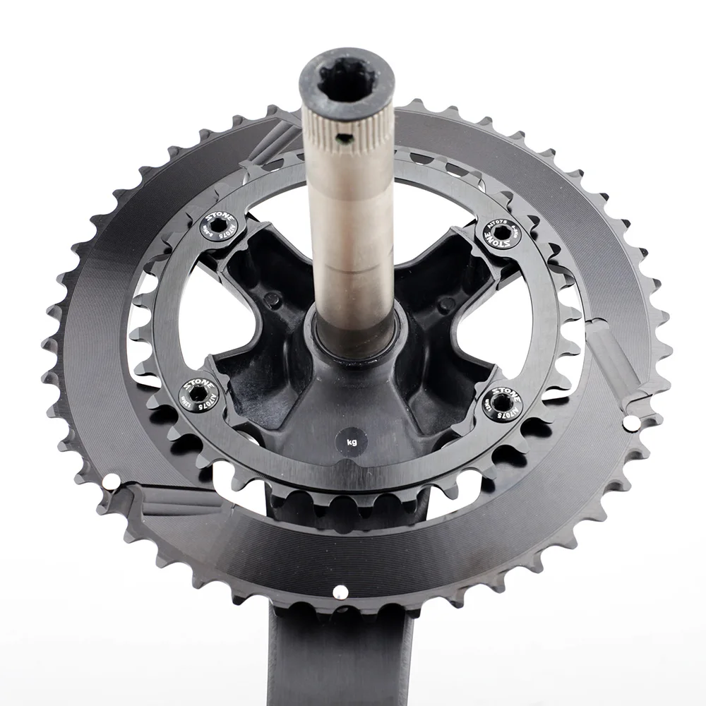 Color: Red, Ships From: CHINA, Chainwheel Teeth: 34T - STONE Double Chainring BCD 110mm 4 Bolts for 105 R7100 Ultegra R8100 R9200 Dura Ace Road Bike Chainwheel Chain Ring