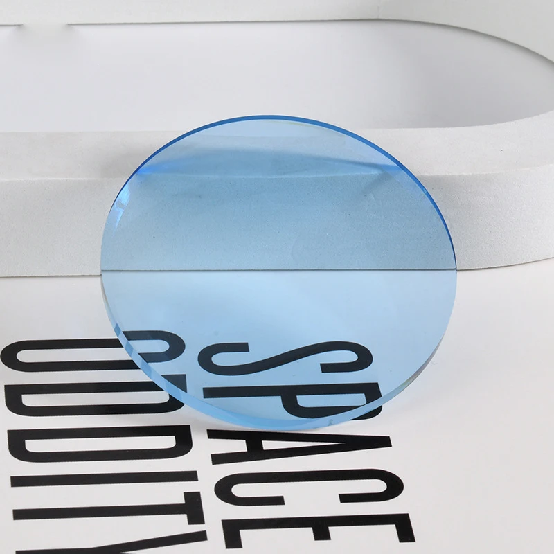 Lenses Color: light green, Lens Index: 1.61 - Aspherical Non-polarized Sunglasses Lens 1.56/1.61/1.67 Anti-blue Light CR39 Resin HD Driving Prescription Lens Man Woman 1 Pair